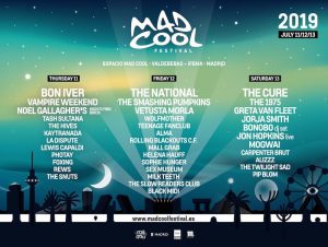 Mad Cool Festival , el festival transgresor de Madrid se pone las pilas.  2019